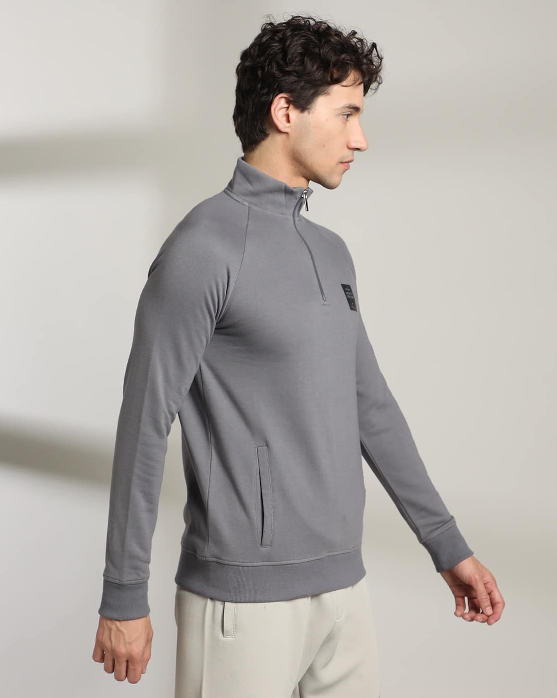 Buy Grey1 Sweatshirt & Hoodies for Men by Teamspirit Online | Ajio.com