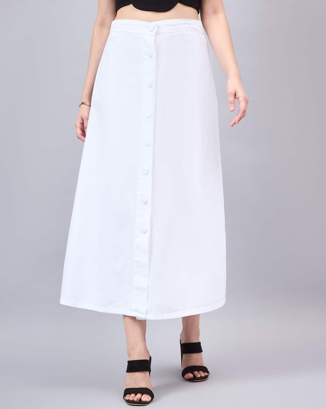 Buy Style Quotient Women A-Line Skirt with Inser Online | Ajio.com