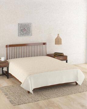 fabindia Cotton Double Bed Cover with Tassels-picture-23