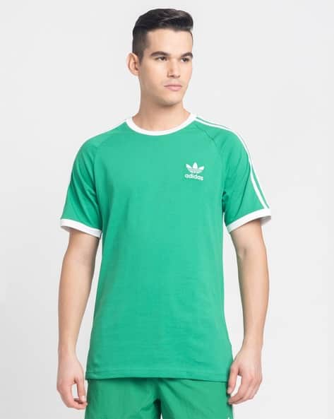 Men Logo Print Regular Fit Crew-Neck T-Shirt