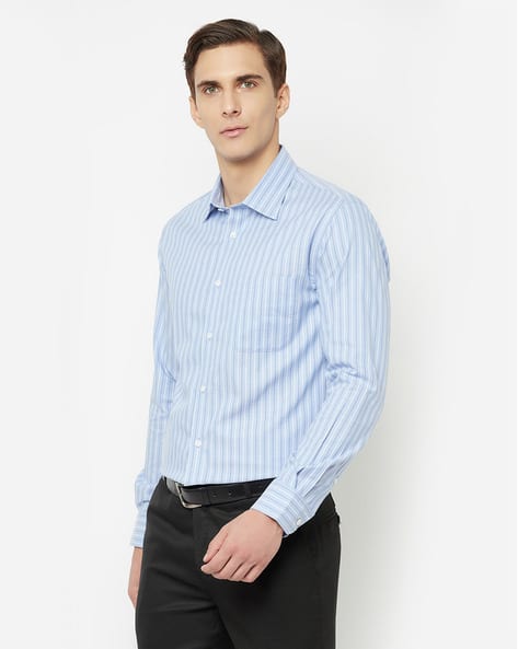 Price History of Cantabil Striped Shirt with Patch Pocket from