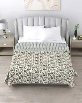 jinaya's 300 GSM Floral Print Reversible Single Dohar-picture-20