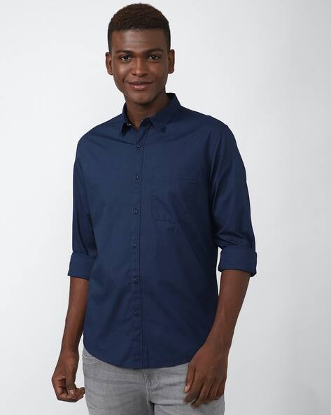 navy blue blouse forever 21