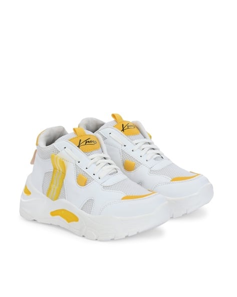 Buy Yellow Sneakers for Women by KNOOS Online | Ajio.com