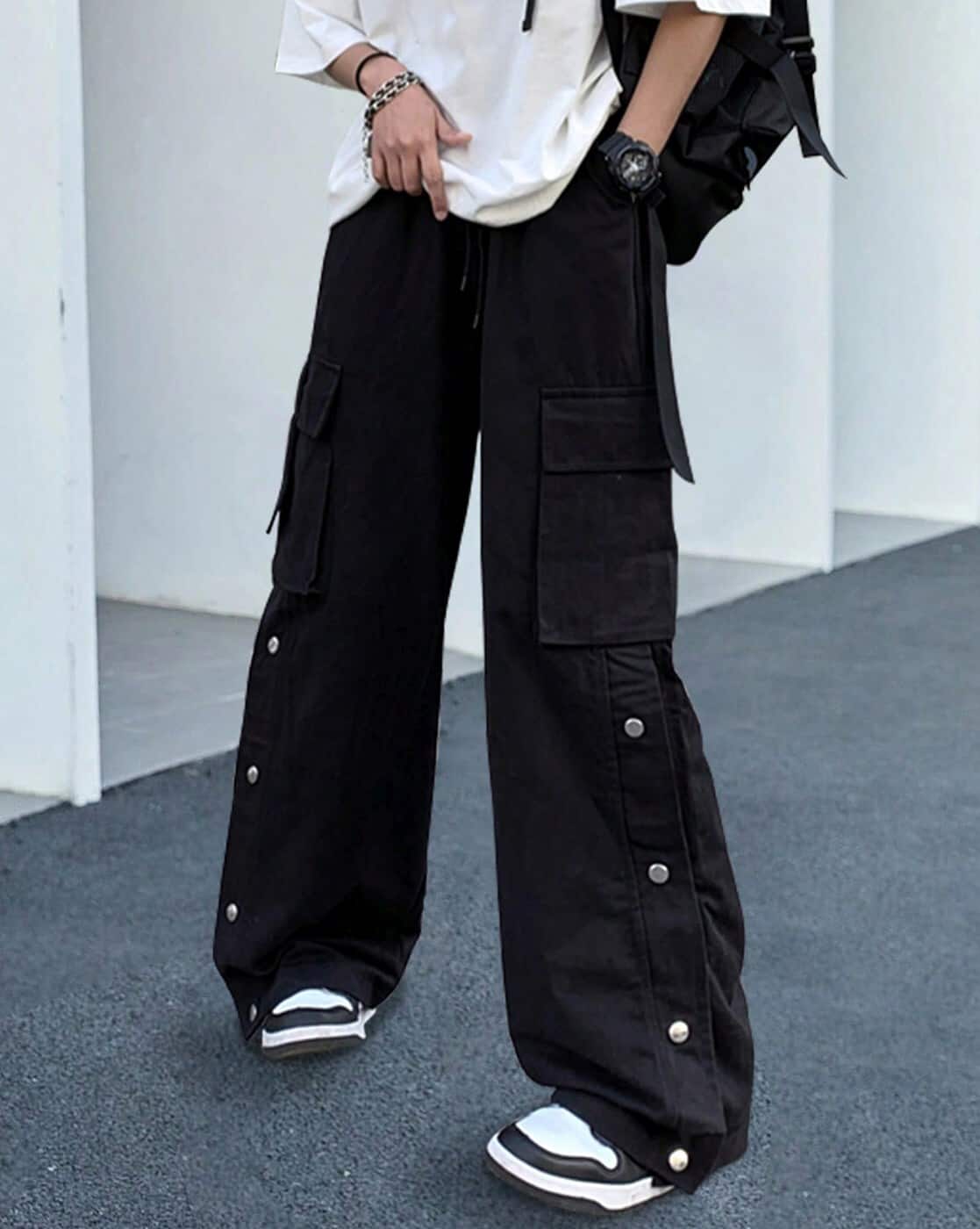 Buy Black Trousers & Pants for Men by LA CHIC PICK Online | Ajio.com