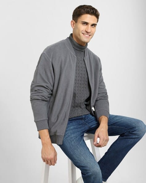 Men Cable-Knit Regular Fit Pullover