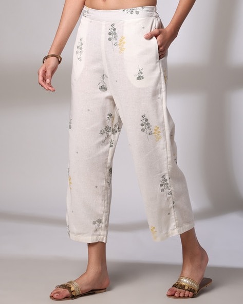 Women Printed Straight Pants Price in India