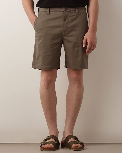 Men Regular Fit Shorts with Insert Pockets