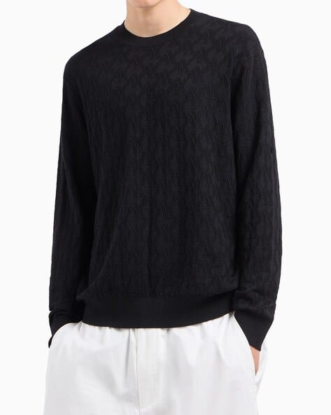 Monogram All-Over Regular Fit Sweater