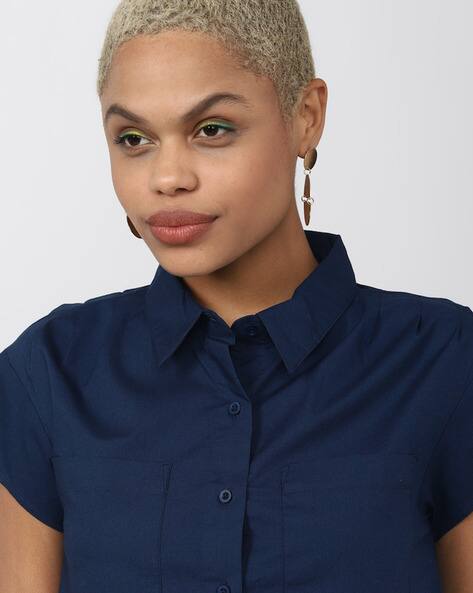 navy blue blouse forever 21