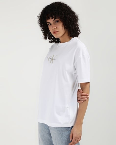 MINEDENIM Eye Print Crewneck T ホワイト