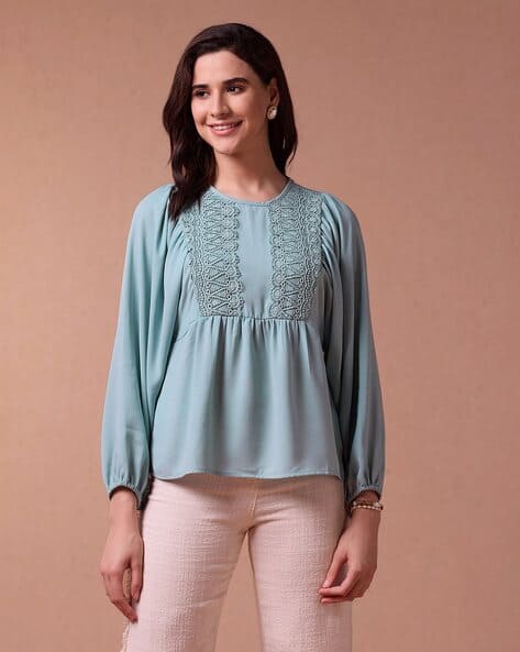 U.S. Polo Assn. Women Embroidered Regular Fit Top