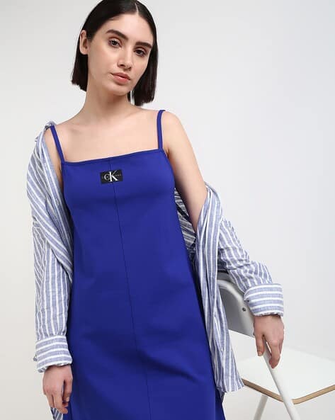 Buy Blue Dresses for Women by Calvin Klein Jeans Online | Ajio.com