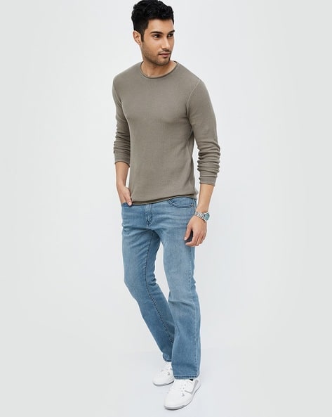 Plaid Pants Beige Turtleneck Turtleneck With Jeans Men's Men Slip