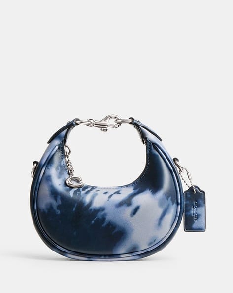 Buy Coach Jonie Tie-Dye Print Small Leather Bag Navy Blue Color