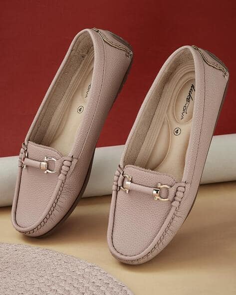 Women Loafers with Metal Accent