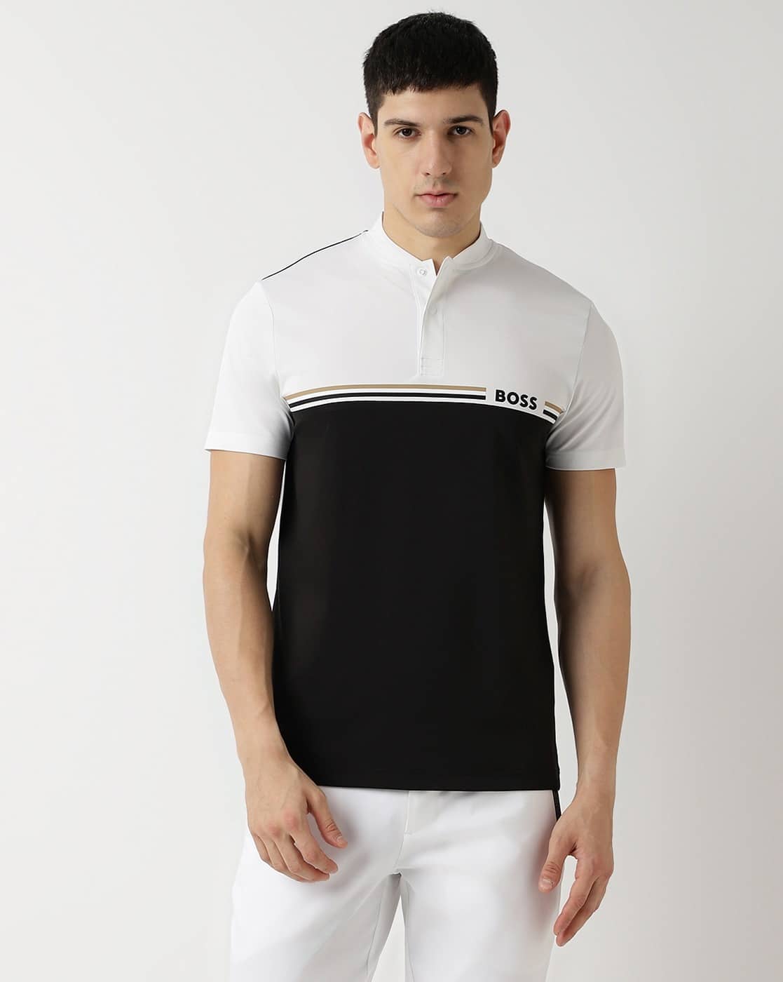 Buy BOSS Boss X Matteo Berrettini Bomber Collar Slim Fit Polo T