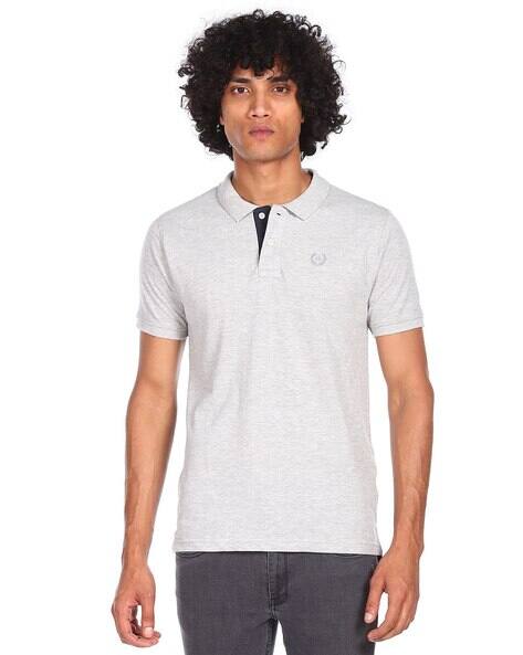 Arrow Sports Men Heathered Regular Fit Polo T-Shirt