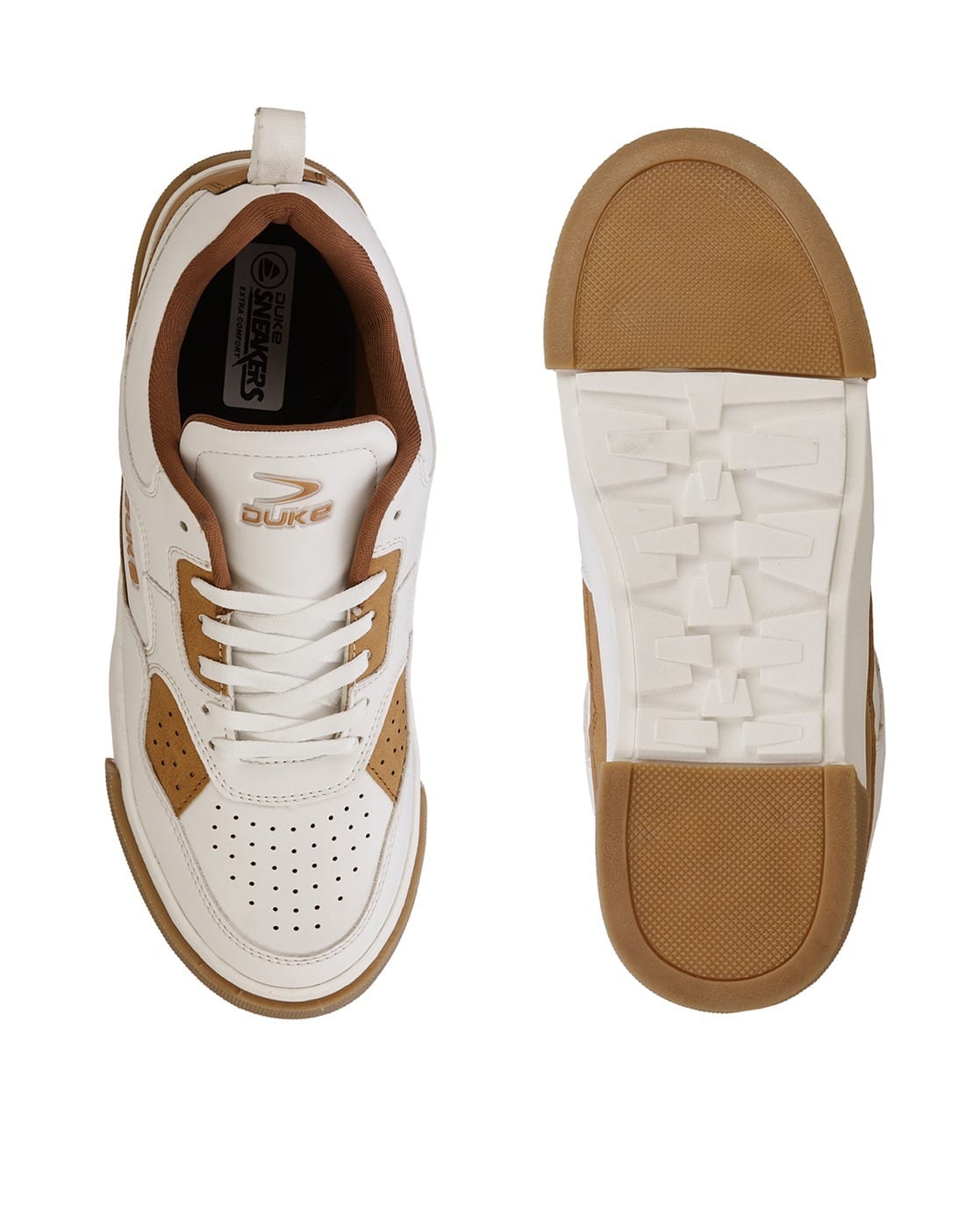 Buy Cream Sneakers for Men by DUKE Online