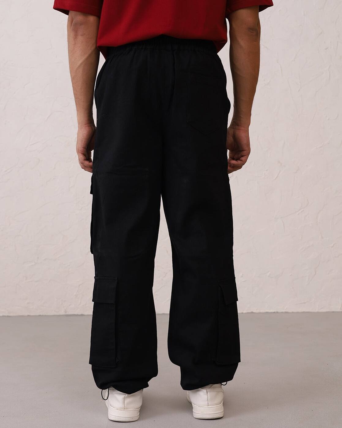 Buy Black Trousers & Pants for Men by KRANIUM Online | Ajio.com