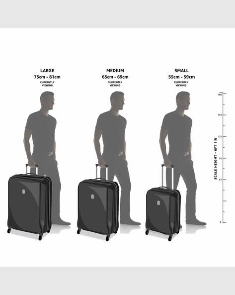 Large Suitcase Carry On Size In Liters Capella TSA Lock Trolley Bag-L