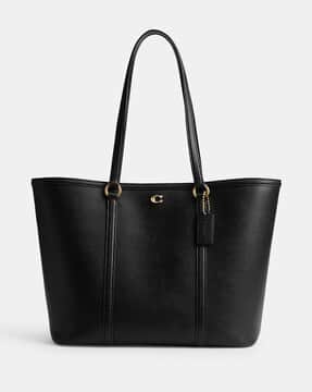 Buy Coach Legacy Medium Tote Bag | Black Color Women | AJIO LUXE