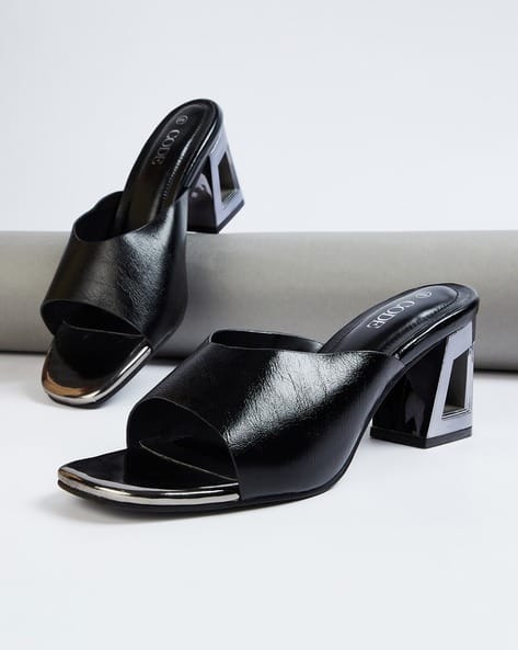 Women Open-Toe Chunky-Heeled Sandals