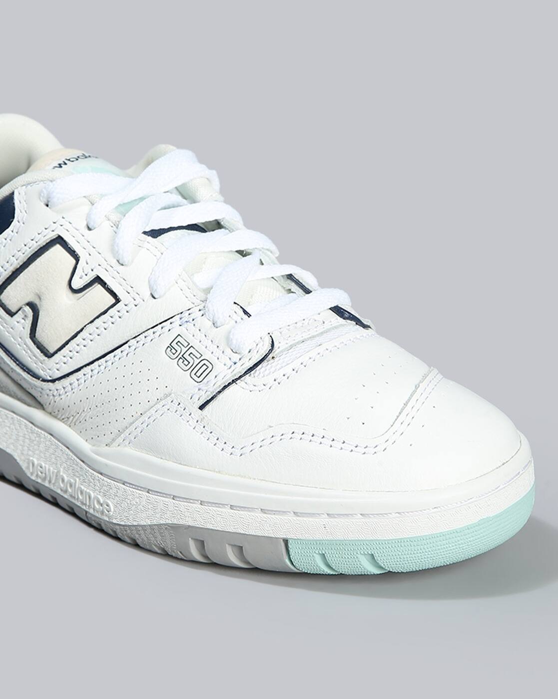 Buy NEW BALANCE BB550 Lace-Up Sneakers | White Color Men | AJIO LUXE 
