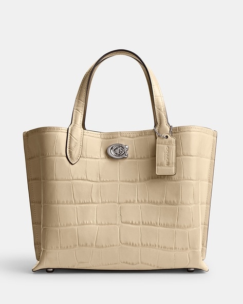 Buy Coach Willow 24 Tote Bag | Gold-Toned Color Women | AJIO LUXE