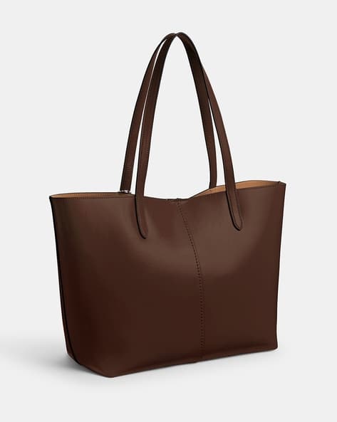 バッグ Vintage Coach Leather Tote Bag Brown Buy COACH North 32 Leather Tote Bag Online | Ajio.com