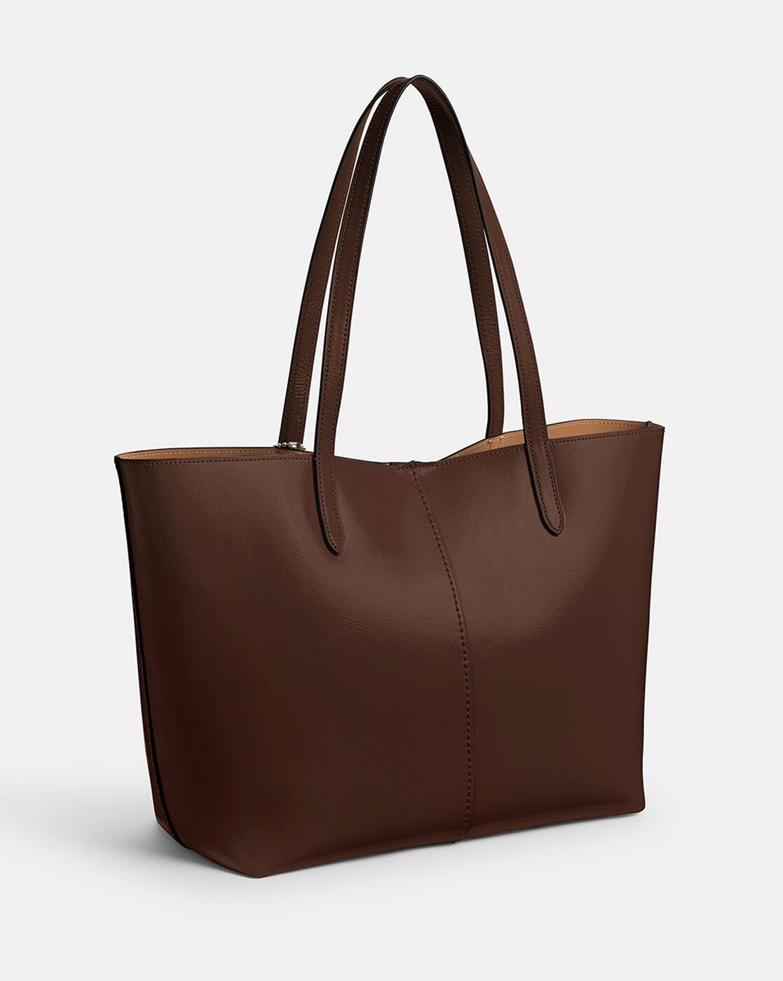 Buy Coach North 32 Leather Tote Bag | Brown Color Women | AJIO LUXE