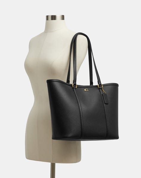 Buy Coach Legacy Medium Tote Bag | Black Color Women | AJIO LUXE