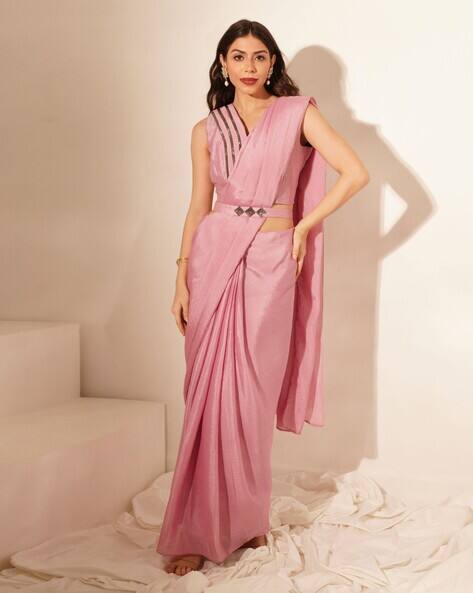 pink belt for saree
