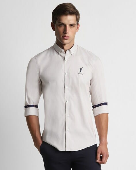 Buy Beige White Shirts for Men by PETER ENGLAND CASUALS Online