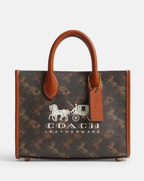 Buy Coach Ace Horse & Carriage 17 Small Tote Bag | Chalk Burnished