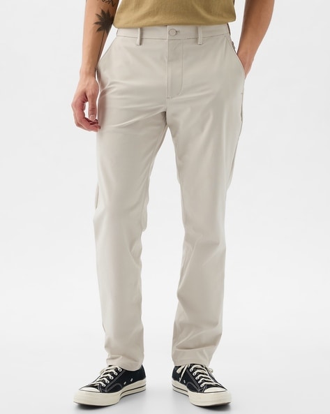 Buy Off White Trousers Pants for Men by GAP Online Ajio