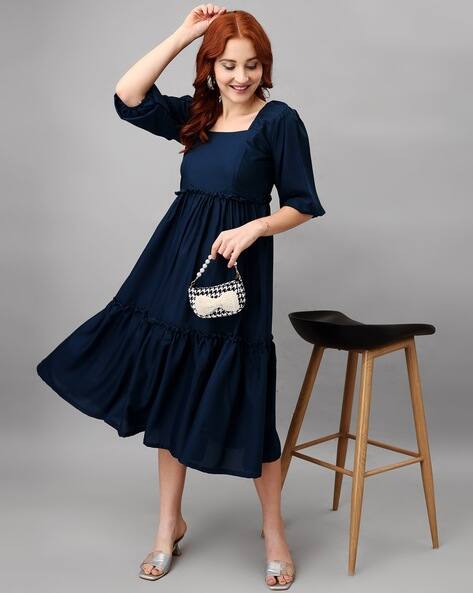 Buy Blue Dresses Gowns for Women by FEMVY Online
