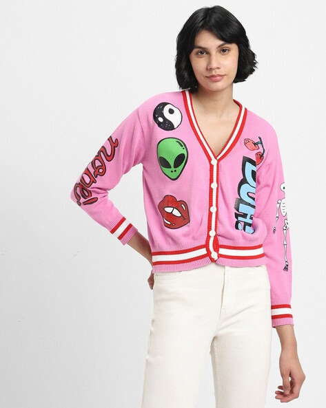 Forever 21 pink cardigan hotsell