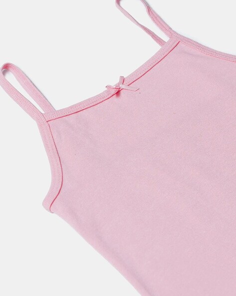 Girls Women Inner Wear Name Buy Pink Camisoles Slips For Girls By