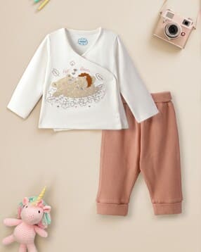 nauti nati Boys V-Neck Embroidered Set-picture-19