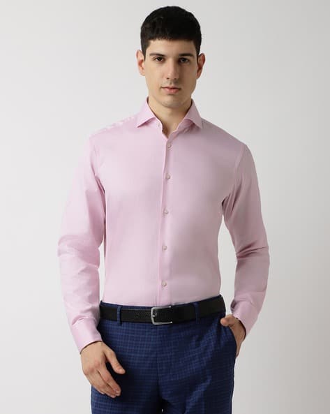 Structured Cotton Double Cuffs Regular Fit Shirt