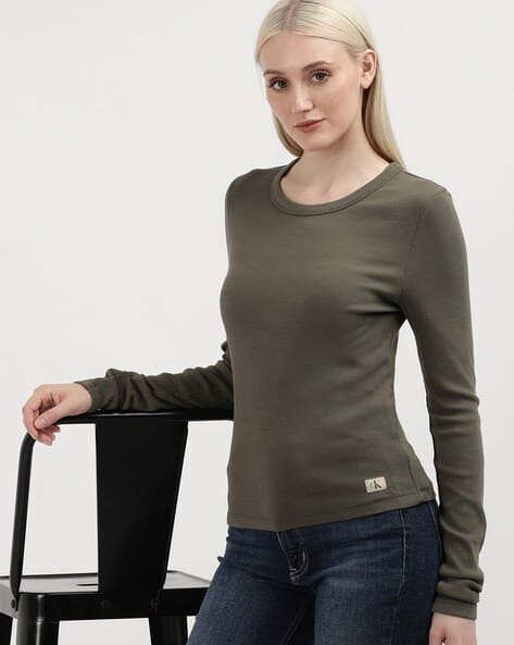 Buy Brown Tshirts for Women by Calvin Klein Jeans Online