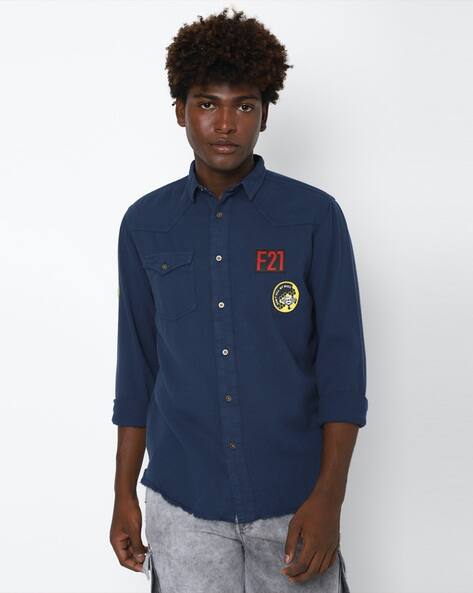 navy blue blouse forever 21
