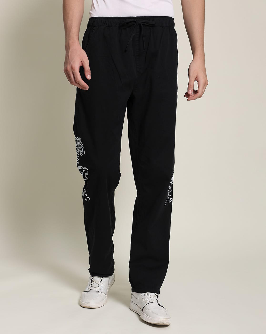 Buy Black Trousers & Pants for Men by Bene Kleed Online | Ajio.com