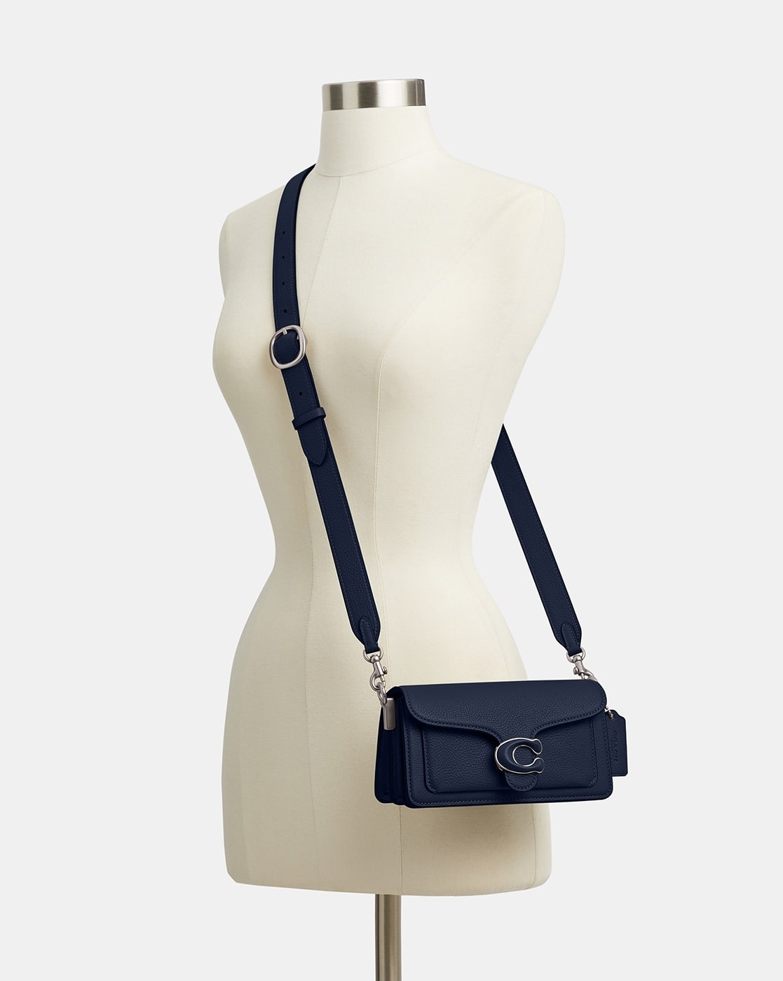 Buy Coach Tabby Shoulder Bag 20 | Navy Blue Color Women | AJIO LUXE