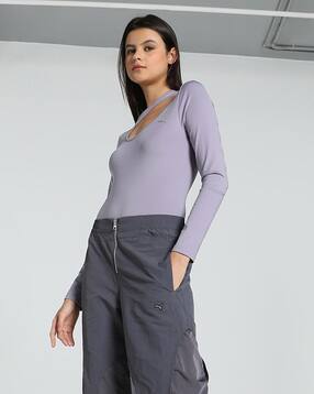 puma Round-Neck Bodysuit with Logo Print-picture-42