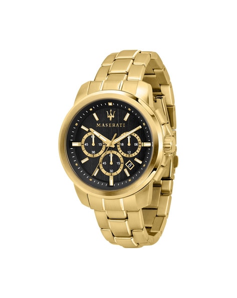 Maserati watch gold sale