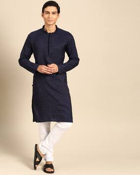 manq Mandarin Collar Long Kurta-picture-45