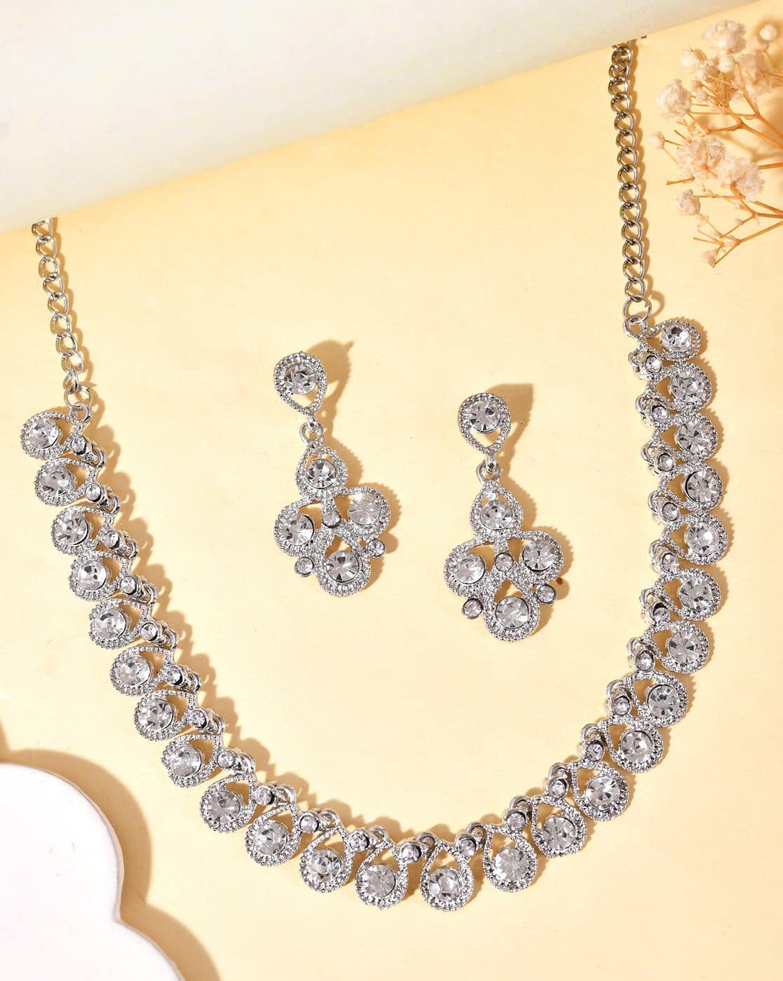 Buy Silver FashionJewellerySets for Women by VALLEY OF