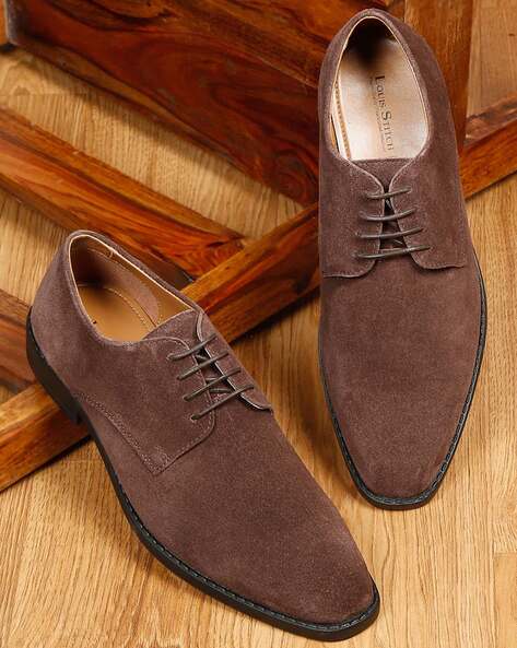 Men Low-Top Lace-Up Shoes